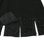 Badgley Mischka NWT $1990 Beaded Embellished Black Evening Car Wash Hem Skirt 12 Photo 2