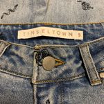 Tinseltown Snake Embroidered Crop Jeans Photo 7