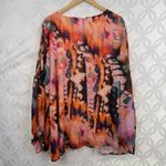 Torrid Colorful Chiffon Clip Dot Blouson Long Sleeve Blouse Size 4 Photo 4