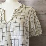 Old Navy plaid keyhole shirt Photo 2