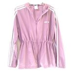 Adidas lavender zipped climalite jacket sz Small Cinched Drawstring Waist Photo 0