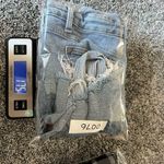 Judy Blue  Denim Overall Shortalls Distressed Size Large Photo 9