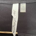 Ny Collection  Black Stretch Top Velvet Accent Flare‎ Sleeves Whimsigoth Witchy Photo 6