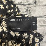 ASOS EUC  Design Cami Mini Sundress Black w/ Raw Daisy Print size 4 Photo 8