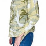 Mixit Camouflage Floral Embroidery Utility Button Down Shirt Photo 2