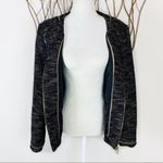 Karl Lagerfeld black and gold tweed zipper jacket Photo 3