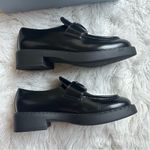 Prada Chocolate Black Chunky Slip-On Loafers Photo 7