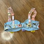 Floral Embroidered Bustier Top Pink Size L Photo 1