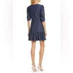Tanya Taylor  Pansy Ruched Denim Flounce Mini Dress 8 Photo 3