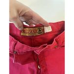 Vtg Lawman Womens Size 7 Superior Fit Western High Rise Red Denim Straight Jeans Photo 2