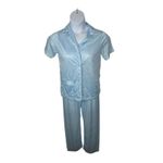 Vintage Sears Baby Blue Nylon Pajama Set Size Small 1980s Cottagecore Photo 9