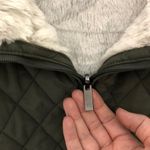 Weatherproof  Reversible Vest Faux Fur- Olive Small Photo 1