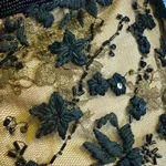 Carmen Marc Valvo Carmen Mar Valvo 1990 Black Beaded Cocktail Halter Dress Size 12. Photo 14