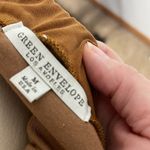 Green Envelope Faux Wrap Ruffle Tie Skirt Size M Brown Size M Photo 2