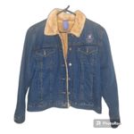 Disney Eeyore Denim Faux Fur Jacket Size Medium Photo 1
