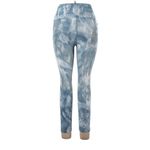 CARBON38 French Navy White Tie Dye Ribbed 7/8 Leggings Photo 1
