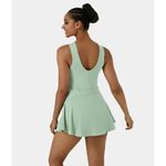 Halara  Everyday Stretchy 2in1 Flare Golf Dress Casual BFF Bean Green NWT XS Photo 1