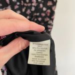 Ultra Flirt Black Burgundy Butterfly Print Mesh Tie Neck Y2K Ruched Mini Dress M Photo 10