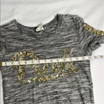 Victoria's Secret  Gray Tee with Gold Accents Photo 4