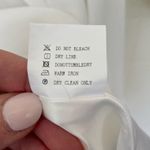 FOROLAV White Square Neck Dress Long Sleeve Tie Open Back Lined ~ EUC Size L Size L Photo 6