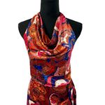 House of Harlow NWT!  1960 Paisley Cowl Neck Open Back Mini Dress - Size 8 Photo 1