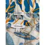 Anthropologie Calligraphie matching linen blend set, size large Blue Photo 2