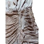 Storia ruched flouncy light pink polka dot mini dress sz S Photo 4