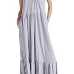 Z Supply  Light Purple Gray Sleeveless Spaghetti Strap Cotton Maxi Pocket Dress L Photo 0