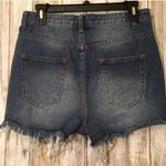 Pretty Little Thing High Rise Extreme Ripped Mom Denim Shorts Photo 1
