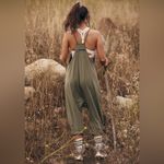 NEW! Women's Sage Olive Green Shot Onesie Jumpsuit Size Large Photo 5