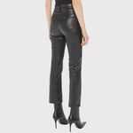 MOTHER THE HIGH WAISTED RIDER ANKLE PANTS JEANS FAUX LEATHER SIZE 27 BLACK NEW Photo 5
