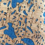 Anthropologie  Arden Denim Blue Cork Platform Wedge Leather Sandals Size 9 Photo 4