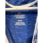 Women’s Majestic NFL New York Giants Distressed Zip Up Hoodie M Blue Size M Photo 3