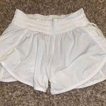 Lululemon White Tracker Shorts 4” Photo 0