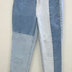 PacSun  mom jeans high rise Colorblock Denim Jeans size 27 Photo 0