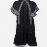 Veronica Beard Minos Embroidered Flutter Sleeve Mini Dress – Silk-Blend Boho 6 Photo 4