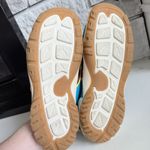 Keen  Knotch Creek Sz 7 Open Toe Sandals Shoes Blue Yellow Adaptive Hook & Loop Photo 6