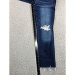 BKE  Stella Jeans Women 28 Low Rise Cropped Straight Dark Wash Distressed Photo 4