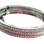 EXPRESS  Silver Crystal Bangle Bracelet Set Photo 0