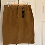 Jones New York Jones & Co by Corduroy Skirt Size 10 NWT Classic Tan Photo 1