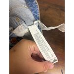 ZARA  High-Rise Distressed Denim Shorts Size 8 | Raw Hem Blue Jean Cutoffs Photo 4