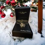 Pacific&Co R H Macy & Diamond Triple Circle 18" Pendant Necklace (1/10 ct. t.w.) Photo 3