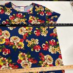 Blair Women's Multicolored Floral Round Neck Short Sleeve Top Size XL Photo 5