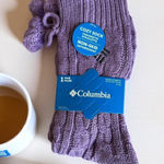 Columbia Cozy Socks Women's Lavender Purple Pom Pom Non Photo 0