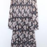 Mad About Style Jilly Box Womens‎ Dress Size L Brown Floral Tiered Boho Cottage Size L Photo 0