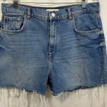 ZARA The 90s Bermuda High Rise Loose Fit Denim Jean Shorts Photo 4