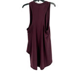 Athleta Essence Relaxed High Low Hem Tank Top Burgundy Racerback Size S Photo 5