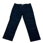 Missoni Sport Women's Navy Blue Textured Cropped Trousers Size 42 Italy Photo 0