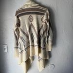 Roxy  Aztec Southwestern‎ Geometric Print Waterfall Cardigan Sweater Size S Photo 3