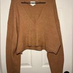 Size Large BDG Valeria V-Neck Cropped Sweater Photo 2